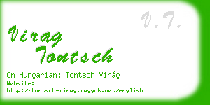 virag tontsch business card
